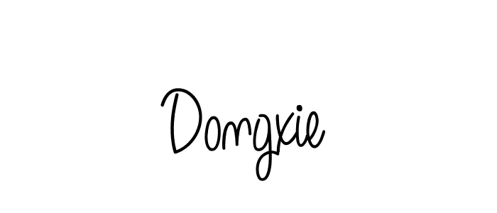 Use a signature maker to create a handwritten signature online. With this signature software, you can design (Angelique-Rose-font-FFP) your own signature for name Dongxie. Dongxie signature style 5 images and pictures png