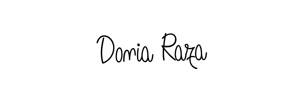 Also we have Donia Raza name is the best signature style. Create professional handwritten signature collection using Angelique-Rose-font-FFP autograph style. Donia Raza signature style 5 images and pictures png