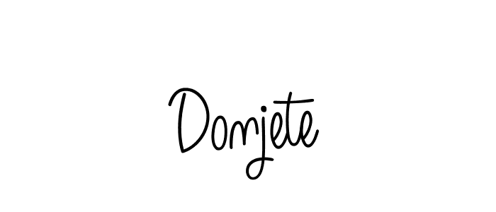 The best way (Angelique-Rose-font-FFP) to make a short signature is to pick only two or three words in your name. The name Donjete include a total of six letters. For converting this name. Donjete signature style 5 images and pictures png