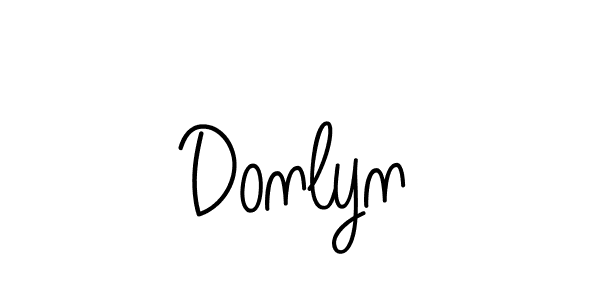 Design your own signature with our free online signature maker. With this signature software, you can create a handwritten (Angelique-Rose-font-FFP) signature for name Donlyn. Donlyn signature style 5 images and pictures png