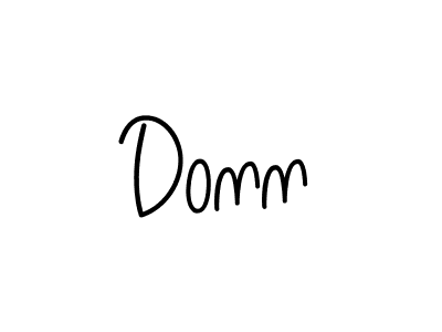 Donn stylish signature style. Best Handwritten Sign (Angelique-Rose-font-FFP) for my name. Handwritten Signature Collection Ideas for my name Donn. Donn signature style 5 images and pictures png