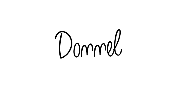 How to make Donnel name signature. Use Angelique-Rose-font-FFP style for creating short signs online. This is the latest handwritten sign. Donnel signature style 5 images and pictures png