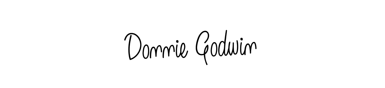Use a signature maker to create a handwritten signature online. With this signature software, you can design (Angelique-Rose-font-FFP) your own signature for name Donnie Godwin. Donnie Godwin signature style 5 images and pictures png