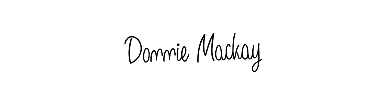 Use a signature maker to create a handwritten signature online. With this signature software, you can design (Angelique-Rose-font-FFP) your own signature for name Donnie Mackay. Donnie Mackay signature style 5 images and pictures png