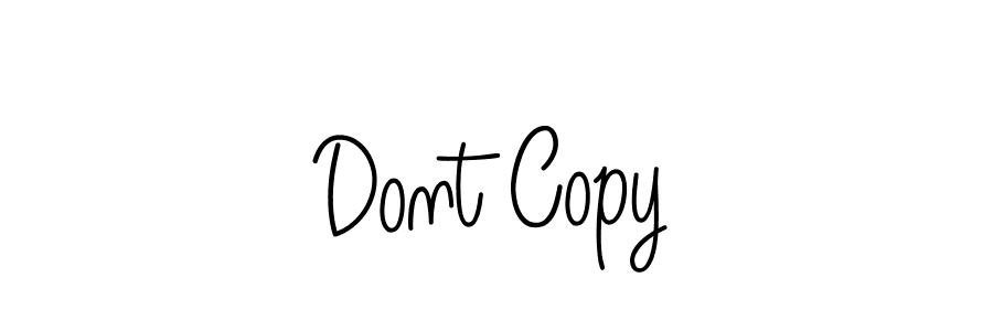Dont Copy stylish signature style. Best Handwritten Sign (Angelique-Rose-font-FFP) for my name. Handwritten Signature Collection Ideas for my name Dont Copy. Dont Copy signature style 5 images and pictures png