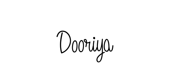 How to Draw Dooriya signature style? Angelique-Rose-font-FFP is a latest design signature styles for name Dooriya. Dooriya signature style 5 images and pictures png