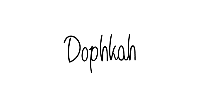 Dophkah stylish signature style. Best Handwritten Sign (Angelique-Rose-font-FFP) for my name. Handwritten Signature Collection Ideas for my name Dophkah. Dophkah signature style 5 images and pictures png