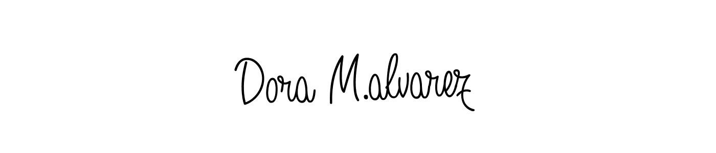 Also You can easily find your signature by using the search form. We will create Dora M.alvarez name handwritten signature images for you free of cost using Angelique-Rose-font-FFP sign style. Dora M.alvarez signature style 5 images and pictures png