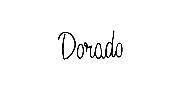 Use a signature maker to create a handwritten signature online. With this signature software, you can design (Angelique-Rose-font-FFP) your own signature for name Dorado. Dorado signature style 5 images and pictures png