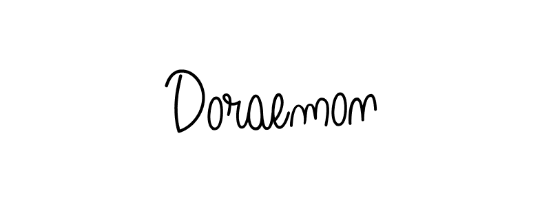 Doraemon stylish signature style. Best Handwritten Sign (Angelique-Rose-font-FFP) for my name. Handwritten Signature Collection Ideas for my name Doraemon. Doraemon signature style 5 images and pictures png