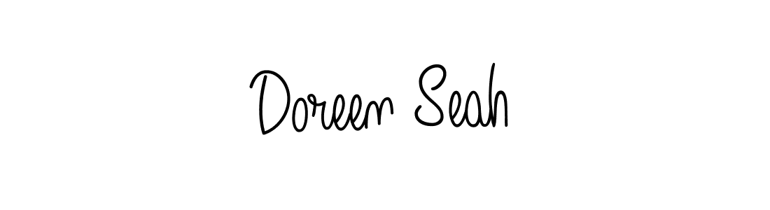 Make a beautiful signature design for name Doreen Seah. With this signature (Angelique-Rose-font-FFP) style, you can create a handwritten signature for free. Doreen Seah signature style 5 images and pictures png