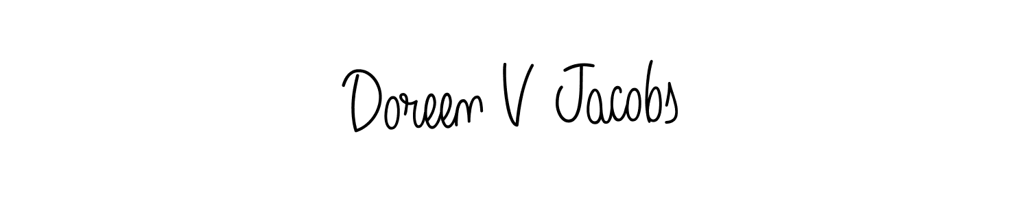 Also You can easily find your signature by using the search form. We will create Doreen V Jacobs name handwritten signature images for you free of cost using Angelique-Rose-font-FFP sign style. Doreen V Jacobs signature style 5 images and pictures png