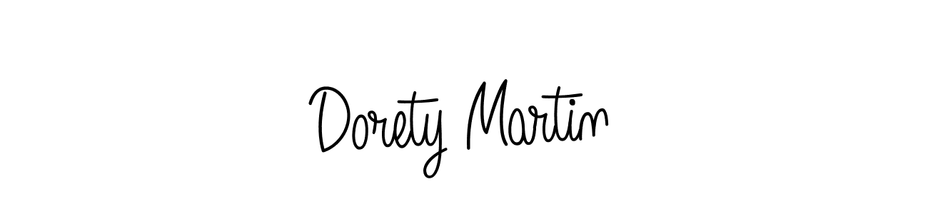 How to make Dorety Martin name signature. Use Angelique-Rose-font-FFP style for creating short signs online. This is the latest handwritten sign. Dorety Martin signature style 5 images and pictures png