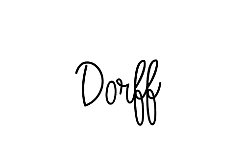 How to make Dorff name signature. Use Angelique-Rose-font-FFP style for creating short signs online. This is the latest handwritten sign. Dorff signature style 5 images and pictures png