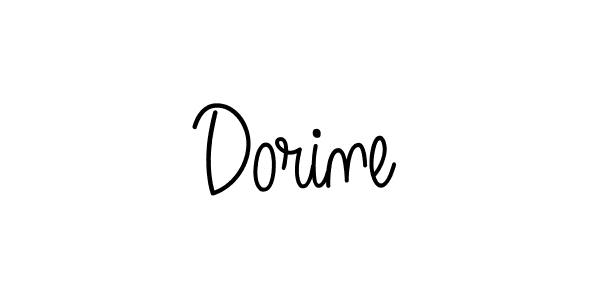 Use a signature maker to create a handwritten signature online. With this signature software, you can design (Angelique-Rose-font-FFP) your own signature for name Dorine. Dorine signature style 5 images and pictures png