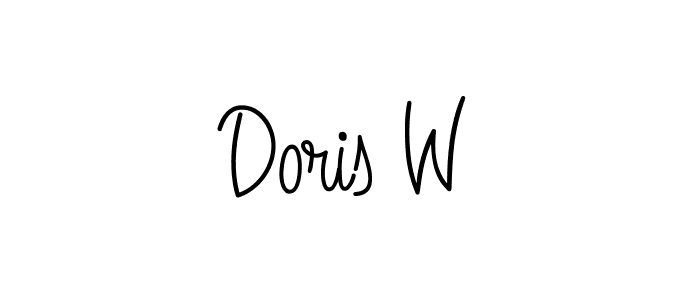 Make a short Doris W signature style. Manage your documents anywhere anytime using Angelique-Rose-font-FFP. Create and add eSignatures, submit forms, share and send files easily. Doris W signature style 5 images and pictures png