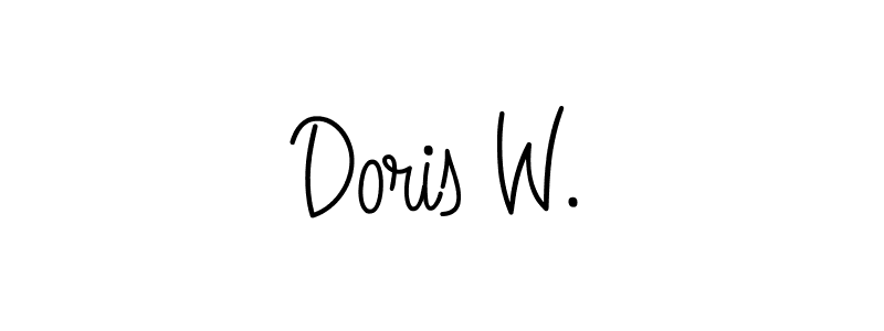 Similarly Angelique-Rose-font-FFP is the best handwritten signature design. Signature creator online .You can use it as an online autograph creator for name Doris W.. Doris W. signature style 5 images and pictures png