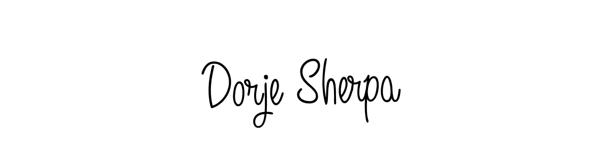 Make a beautiful signature design for name Dorje Sherpa. Use this online signature maker to create a handwritten signature for free. Dorje Sherpa signature style 5 images and pictures png