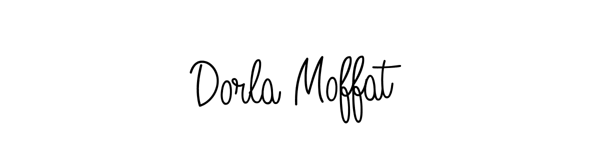 How to make Dorla Moffat name signature. Use Angelique-Rose-font-FFP style for creating short signs online. This is the latest handwritten sign. Dorla Moffat signature style 5 images and pictures png