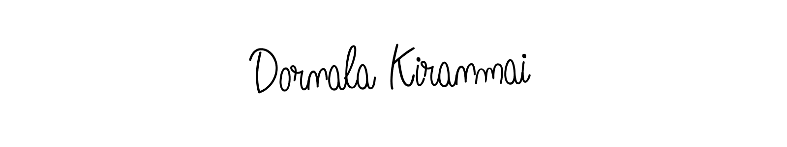 The best way (Angelique-Rose-font-FFP) to make a short signature is to pick only two or three words in your name. The name Dornala Kiranmai include a total of six letters. For converting this name. Dornala Kiranmai signature style 5 images and pictures png