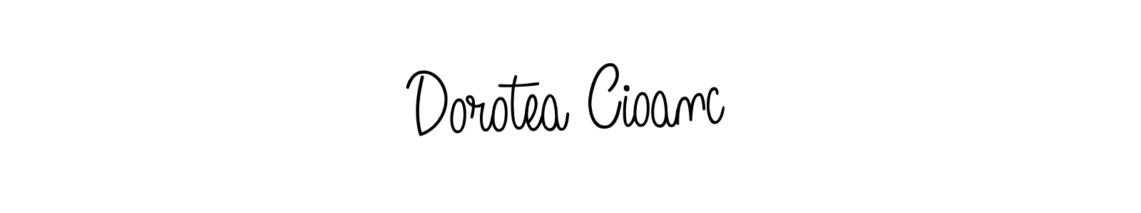 How to Draw Dorotea Cioancă signature style? Angelique-Rose-font-FFP is a latest design signature styles for name Dorotea Cioancă. Dorotea Cioancă signature style 5 images and pictures png