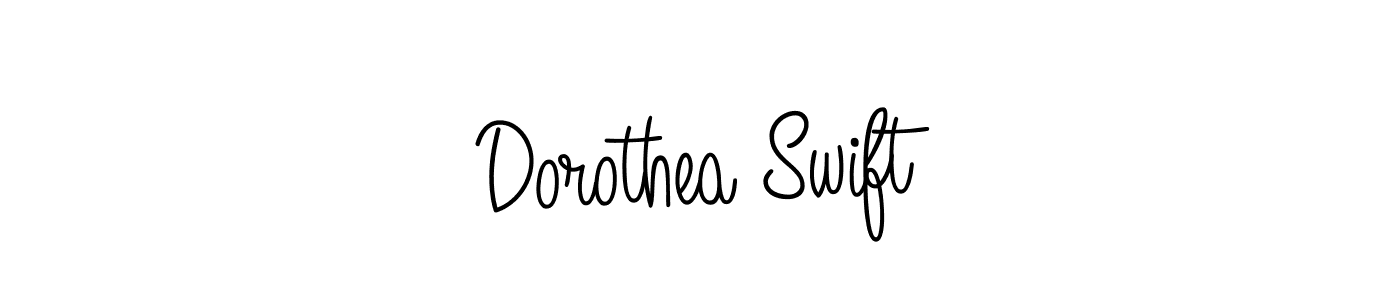 Design your own signature with our free online signature maker. With this signature software, you can create a handwritten (Angelique-Rose-font-FFP) signature for name Dorothea Swift. Dorothea Swift signature style 5 images and pictures png