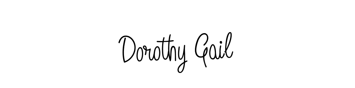 Dorothy Gail stylish signature style. Best Handwritten Sign (Angelique-Rose-font-FFP) for my name. Handwritten Signature Collection Ideas for my name Dorothy Gail. Dorothy Gail signature style 5 images and pictures png
