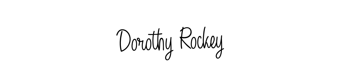 Design your own signature with our free online signature maker. With this signature software, you can create a handwritten (Angelique-Rose-font-FFP) signature for name Dorothy Rockey. Dorothy Rockey signature style 5 images and pictures png
