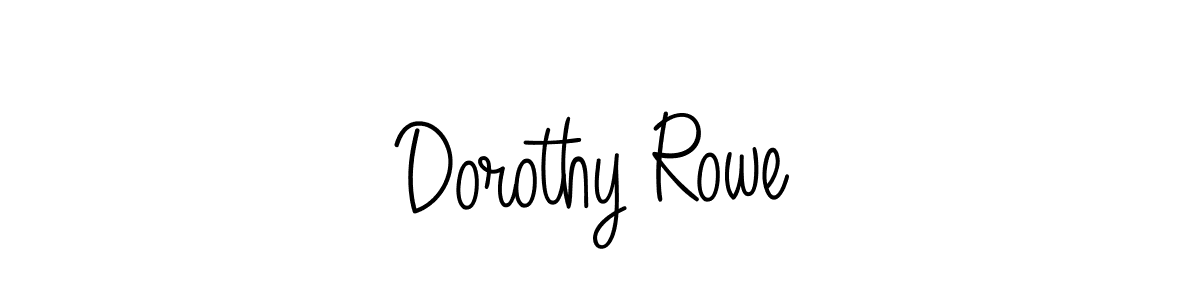 Use a signature maker to create a handwritten signature online. With this signature software, you can design (Angelique-Rose-font-FFP) your own signature for name Dorothy Rowe. Dorothy Rowe signature style 5 images and pictures png