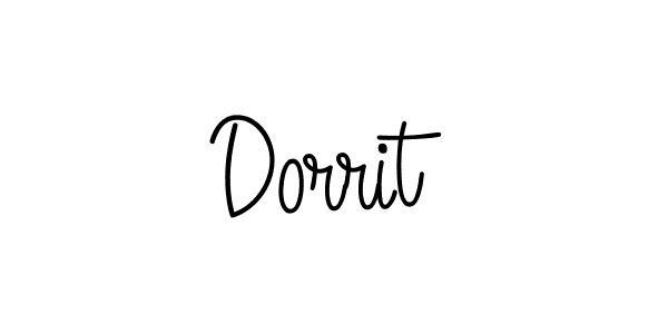 Dorrit stylish signature style. Best Handwritten Sign (Angelique-Rose-font-FFP) for my name. Handwritten Signature Collection Ideas for my name Dorrit. Dorrit signature style 5 images and pictures png