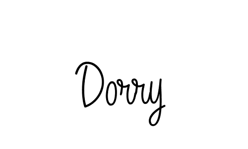 The best way (Angelique-Rose-font-FFP) to make a short signature is to pick only two or three words in your name. The name Dorry include a total of six letters. For converting this name. Dorry signature style 5 images and pictures png
