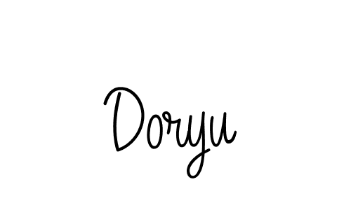 Doryu stylish signature style. Best Handwritten Sign (Angelique-Rose-font-FFP) for my name. Handwritten Signature Collection Ideas for my name Doryu. Doryu signature style 5 images and pictures png