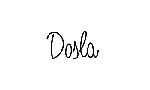 Make a beautiful signature design for name Dosla. Use this online signature maker to create a handwritten signature for free. Dosla signature style 5 images and pictures png