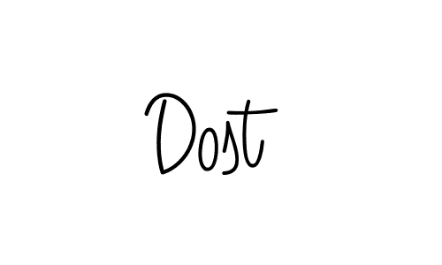 Similarly Angelique-Rose-font-FFP is the best handwritten signature design. Signature creator online .You can use it as an online autograph creator for name Dost . Dost  signature style 5 images and pictures png