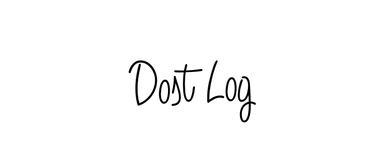 Create a beautiful signature design for name Dost Log. With this signature (Angelique-Rose-font-FFP) fonts, you can make a handwritten signature for free. Dost Log signature style 5 images and pictures png