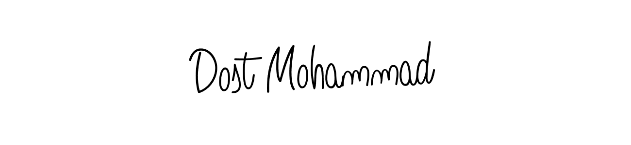 The best way (Angelique-Rose-font-FFP) to make a short signature is to pick only two or three words in your name. The name Dost Mohammad include a total of six letters. For converting this name. Dost Mohammad signature style 5 images and pictures png