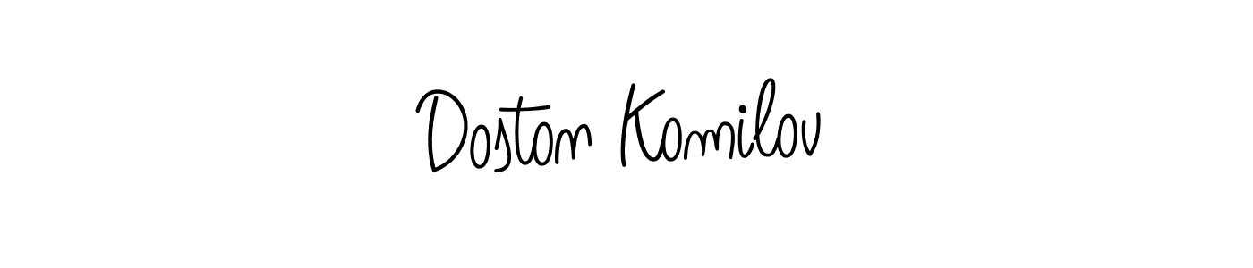 Also You can easily find your signature by using the search form. We will create Doston Komilov name handwritten signature images for you free of cost using Angelique-Rose-font-FFP sign style. Doston Komilov signature style 5 images and pictures png