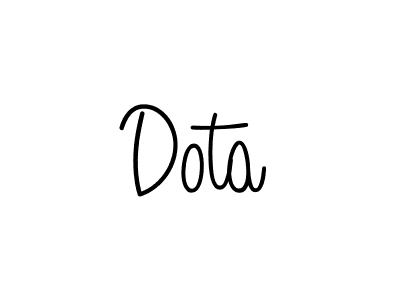 Also we have Dota name is the best signature style. Create professional handwritten signature collection using Angelique-Rose-font-FFP autograph style. Dota signature style 5 images and pictures png