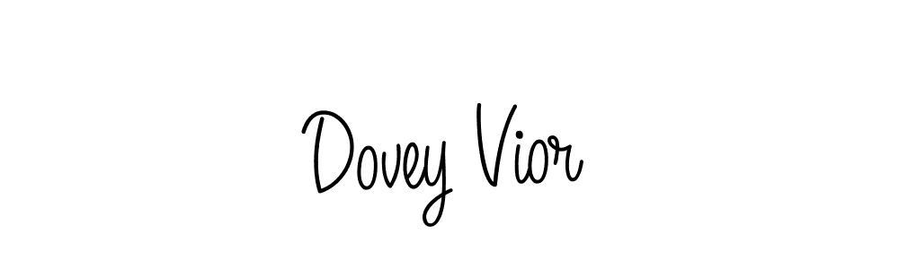 Make a beautiful signature design for name Dovey Vior. With this signature (Angelique-Rose-font-FFP) style, you can create a handwritten signature for free. Dovey Vior signature style 5 images and pictures png