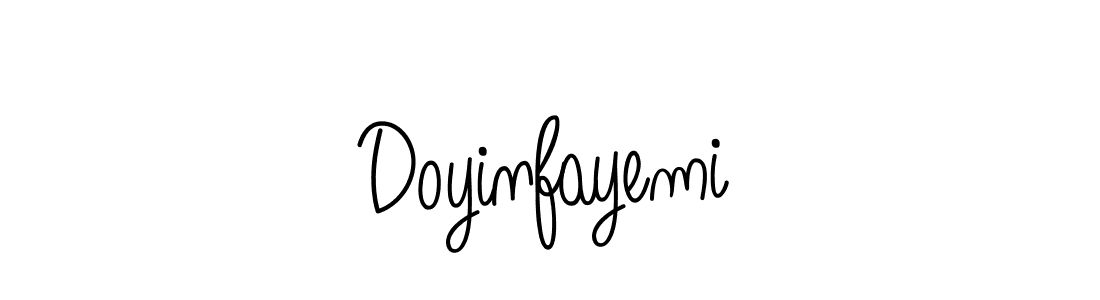 How to make Doyinfayemi signature? Angelique-Rose-font-FFP is a professional autograph style. Create handwritten signature for Doyinfayemi name. Doyinfayemi signature style 5 images and pictures png