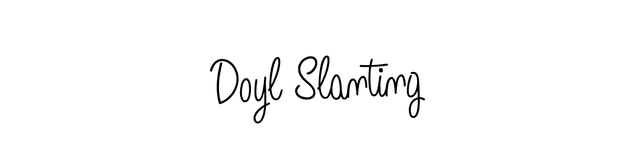 How to make Doyl Slanting signature? Angelique-Rose-font-FFP is a professional autograph style. Create handwritten signature for Doyl Slanting name. Doyl Slanting signature style 5 images and pictures png