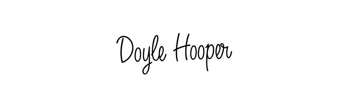 Use a signature maker to create a handwritten signature online. With this signature software, you can design (Angelique-Rose-font-FFP) your own signature for name Doyle Hooper. Doyle Hooper signature style 5 images and pictures png