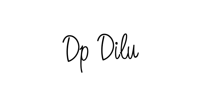 Dp Dilu stylish signature style. Best Handwritten Sign (Angelique-Rose-font-FFP) for my name. Handwritten Signature Collection Ideas for my name Dp Dilu. Dp Dilu signature style 5 images and pictures png