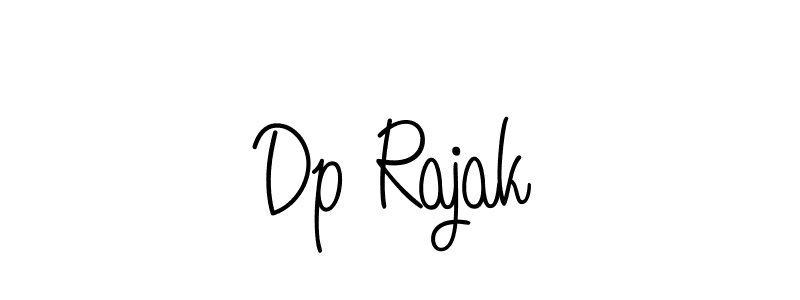 Use a signature maker to create a handwritten signature online. With this signature software, you can design (Angelique-Rose-font-FFP) your own signature for name Dp Rajak. Dp Rajak signature style 5 images and pictures png