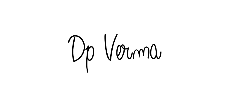 Design your own signature with our free online signature maker. With this signature software, you can create a handwritten (Angelique-Rose-font-FFP) signature for name Dp Verma. Dp Verma signature style 5 images and pictures png