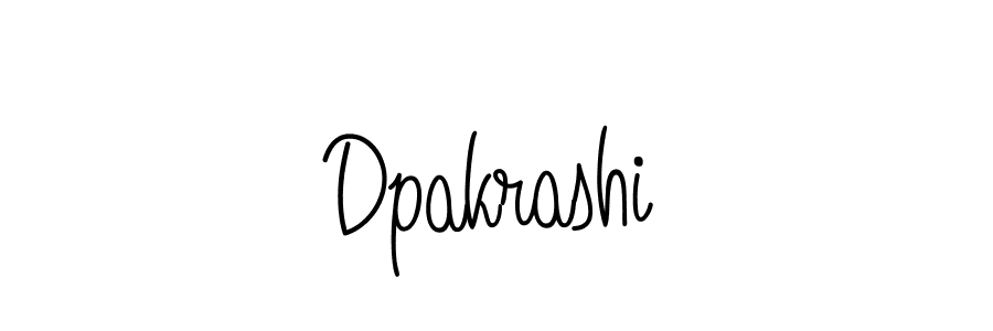 How to make Dpakrashi signature? Angelique-Rose-font-FFP is a professional autograph style. Create handwritten signature for Dpakrashi name. Dpakrashi signature style 5 images and pictures png