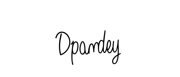 Make a beautiful signature design for name Dpandey. With this signature (Angelique-Rose-font-FFP) style, you can create a handwritten signature for free. Dpandey signature style 5 images and pictures png