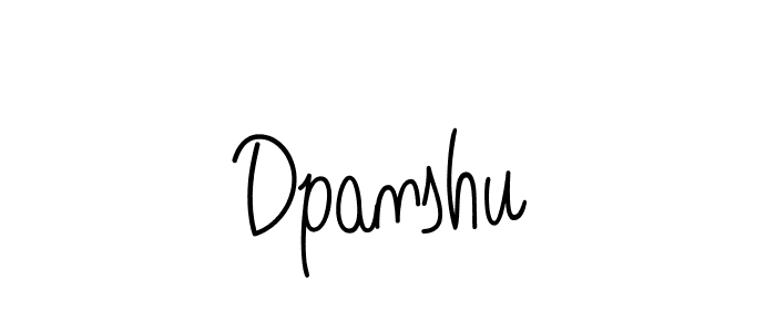 How to Draw Dpanshu signature style? Angelique-Rose-font-FFP is a latest design signature styles for name Dpanshu. Dpanshu signature style 5 images and pictures png