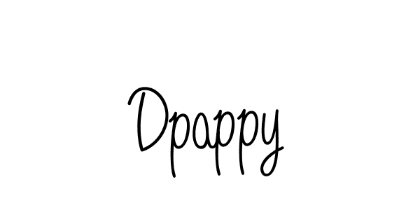 Design your own signature with our free online signature maker. With this signature software, you can create a handwritten (Angelique-Rose-font-FFP) signature for name Dpappy. Dpappy signature style 5 images and pictures png