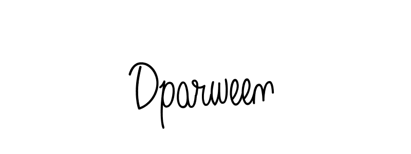 Make a beautiful signature design for name Dparween. With this signature (Angelique-Rose-font-FFP) style, you can create a handwritten signature for free. Dparween signature style 5 images and pictures png